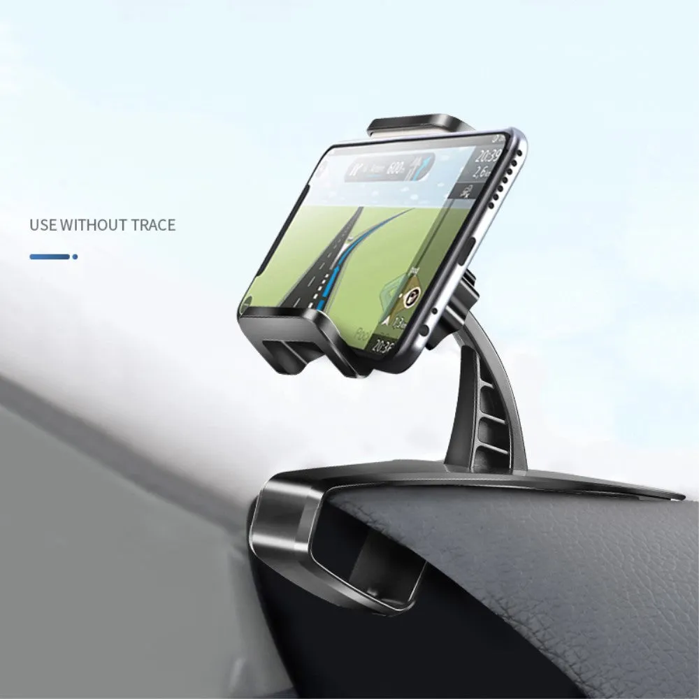 3 in 1 Car GPS Smartphone Holder: Dashboard / Visor Clamp   AC Grid Clip for ZTE Z730 Concord II / Martin II (2014) - Black