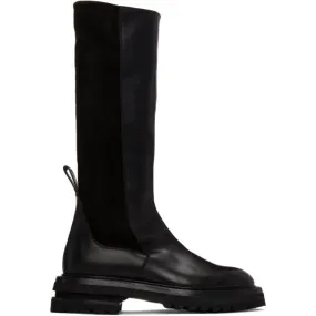 ADYAR SSENSE Exclusive Black Suede Lancer High Boots