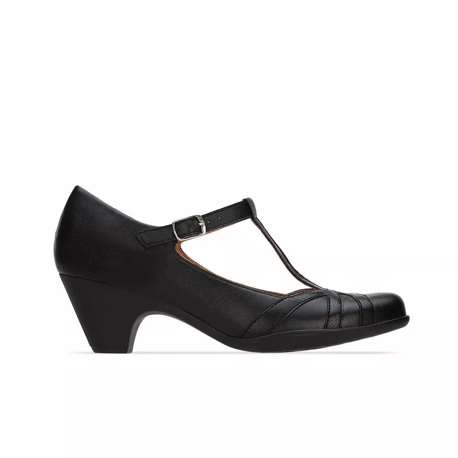 Andrea - Women's Leather Pumps Buckle Closure Shoes