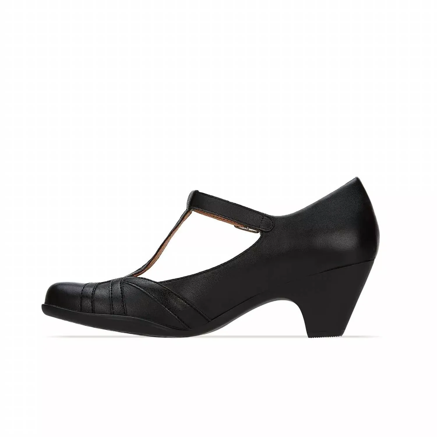Andrea - Women's Leather Pumps Buckle Closure Shoes