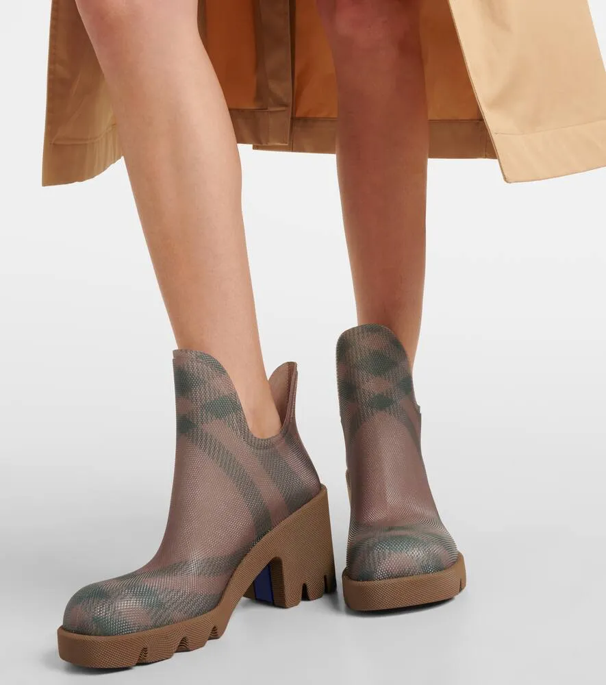 Burberry Burberry Check ankle boots