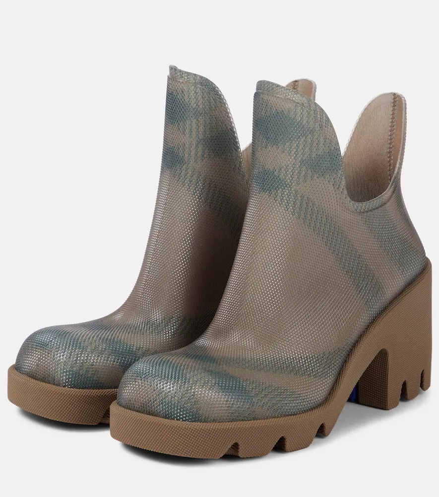 Burberry Burberry Check ankle boots