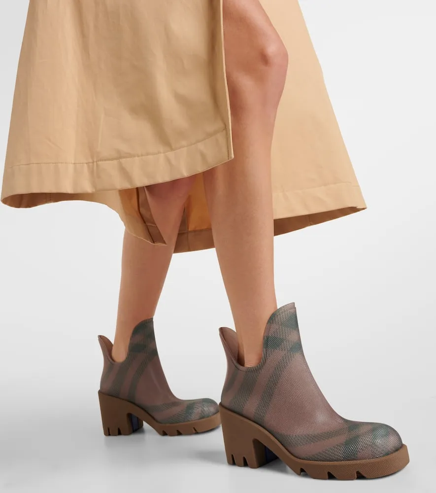 Burberry Burberry Check ankle boots