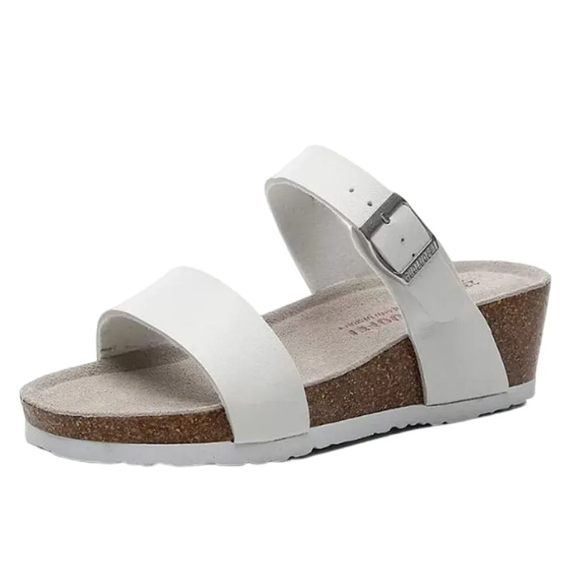 Cuzcare Women Orthopedic Sandals Wedge Platform Fashionable Beach Slides