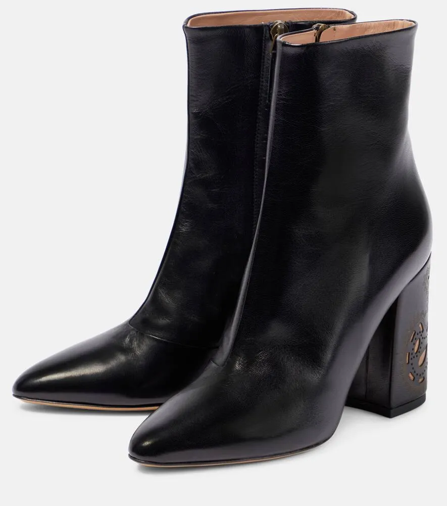 Etro Perforated leather ankle boots