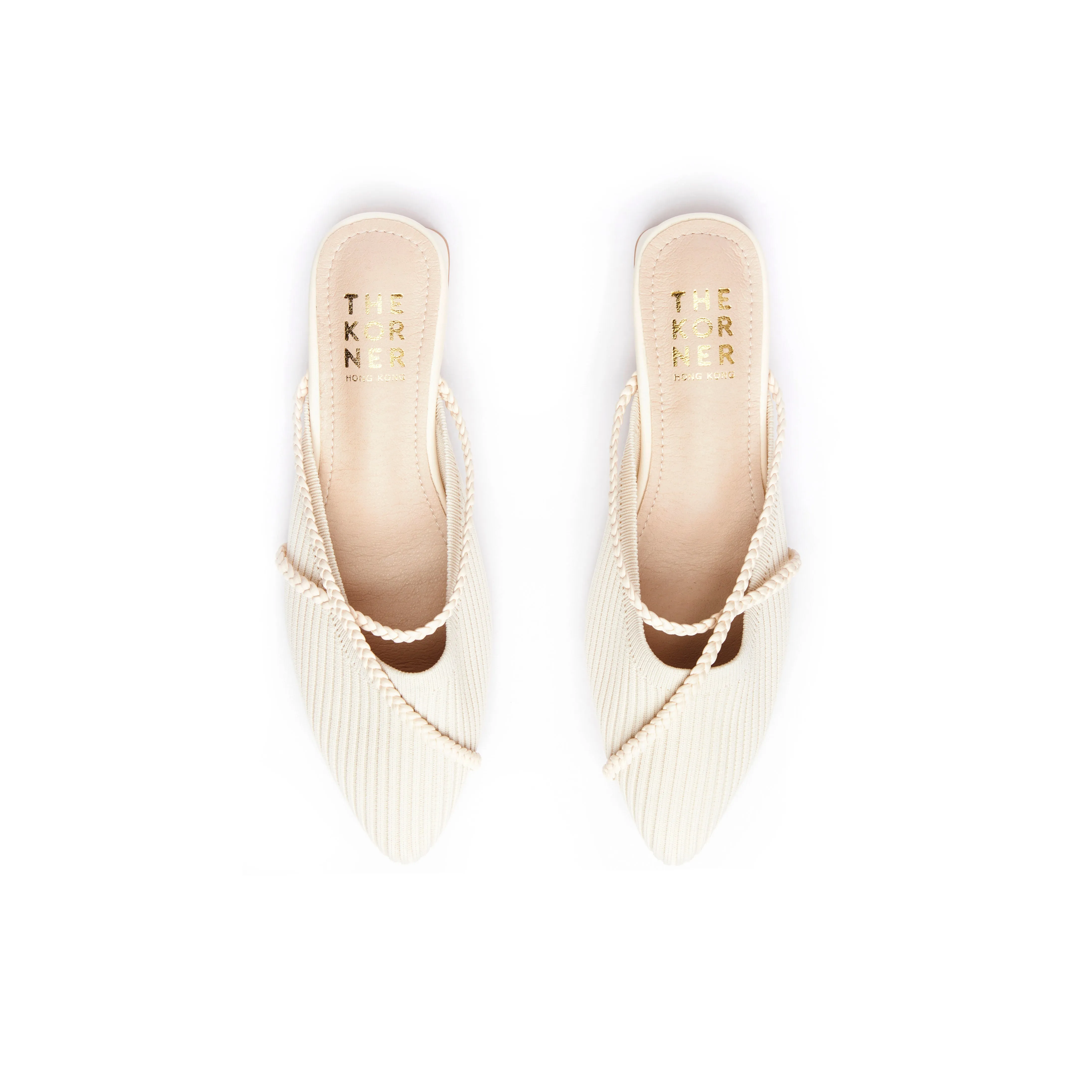 Knit Kross Slippers - Beige ( BEI )