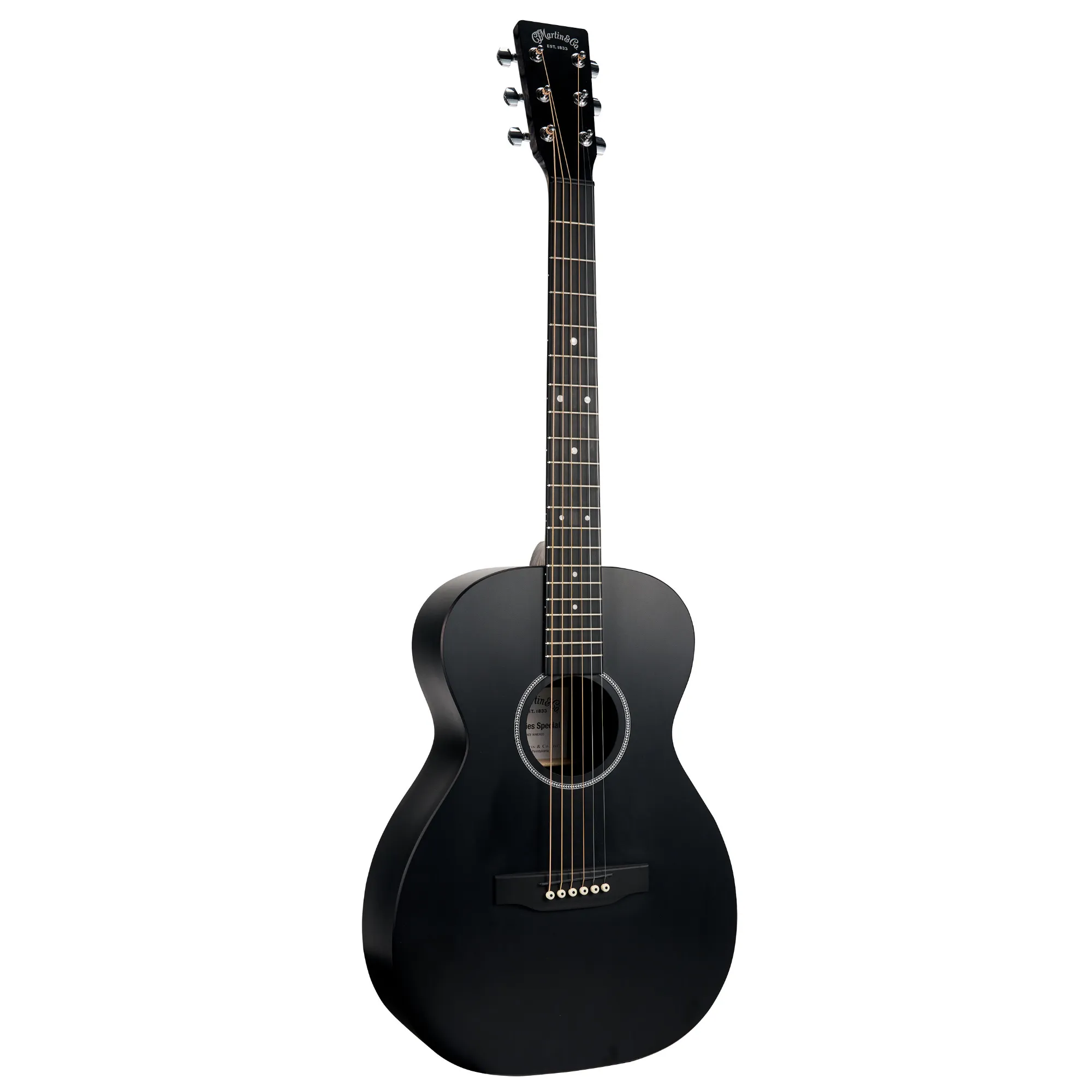 Martin 0-X1 Acoustic Guitar, Black w/Gig Bag