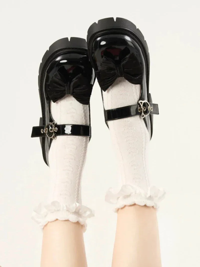 Merejane Cat Strap Platform Shoes   Ribbon