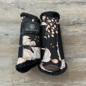 Midnight Peony Brushing Boots