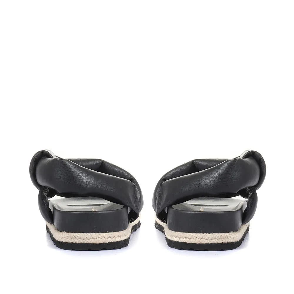 Mount Hope Leather Flatform Sandals - MOUNTHOPE / 319 936