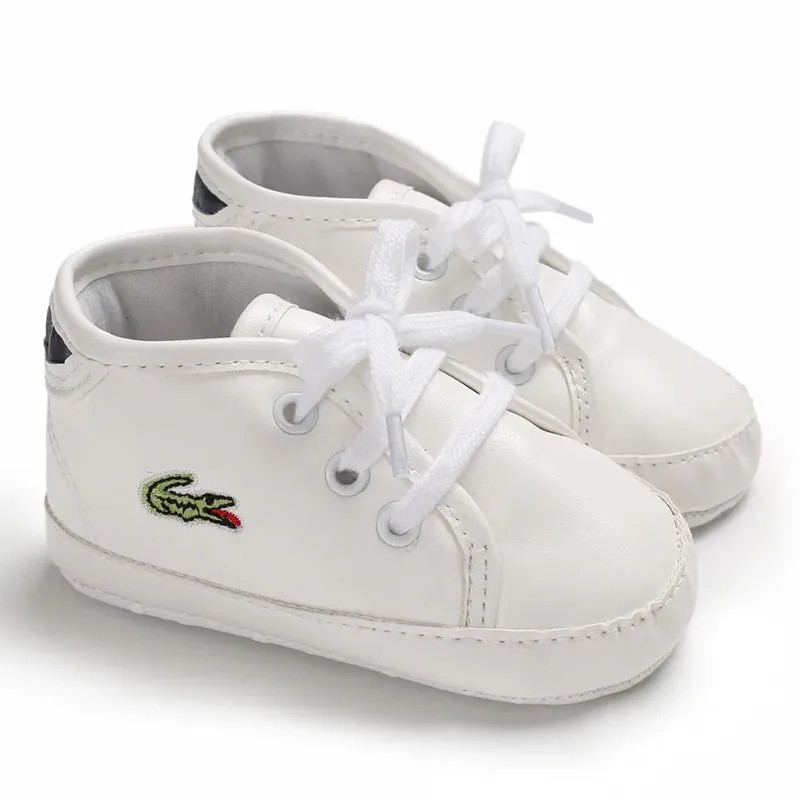 Newborn Casual Shoes Fashion And Classic Outdoor Baby Sports Shoes Non Slip Soft Soled Leather Baby Walking Shoes