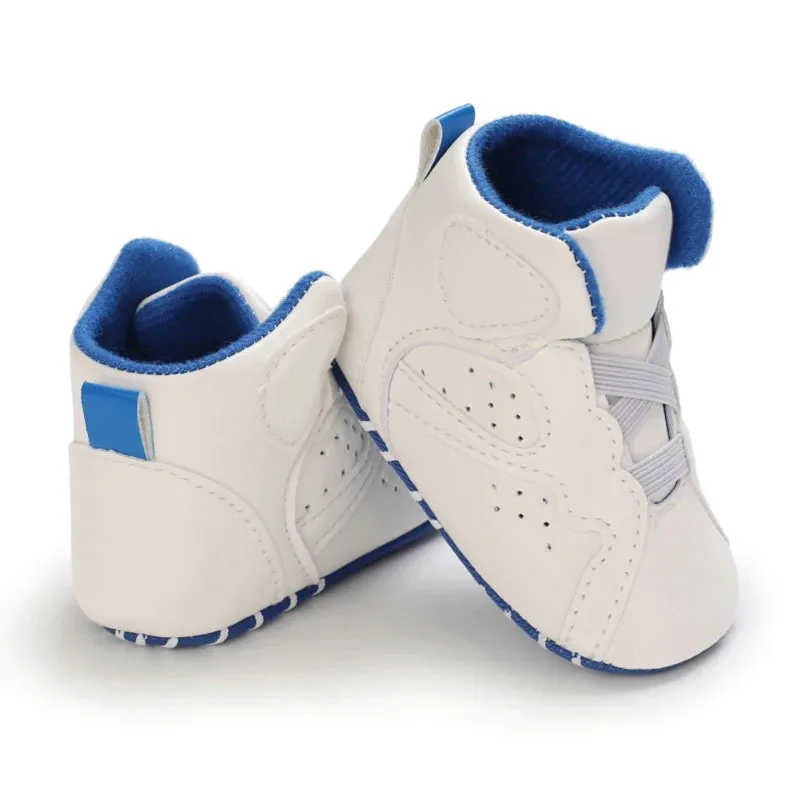 Newborn Casual Shoes Fashion And Classic Outdoor Baby Sports Shoes Non Slip Soft Soled Leather Baby Walking Shoes