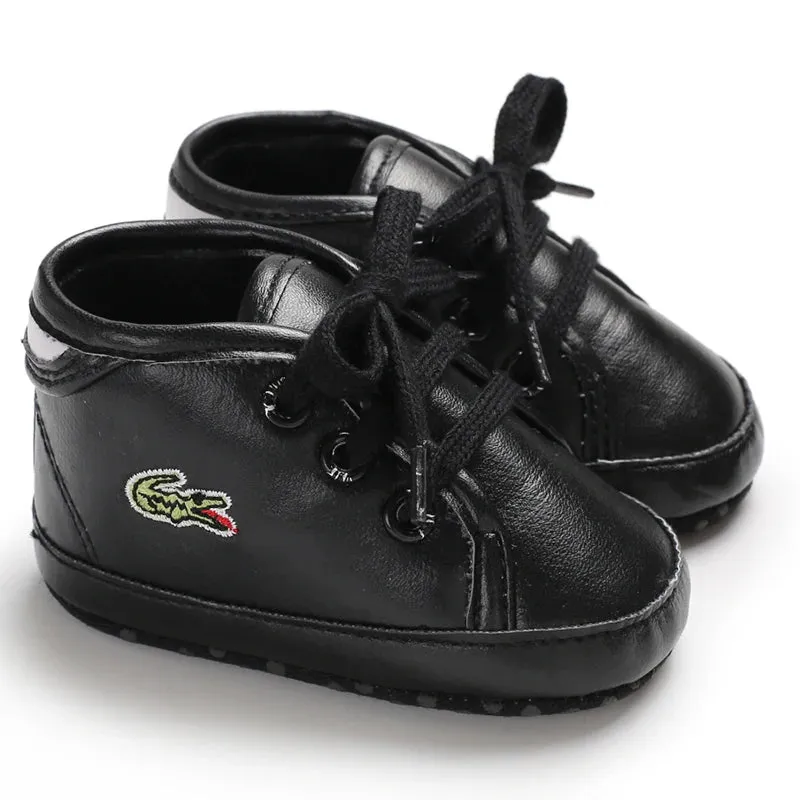 Newborn Casual Shoes Fashion And Classic Outdoor Baby Sports Shoes Non Slip Soft Soled Leather Baby Walking Shoes
