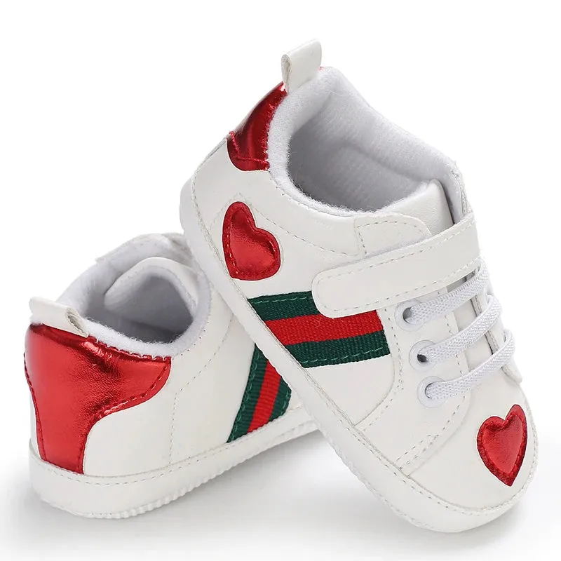 Newborn Casual Shoes Fashion And Classic Outdoor Baby Sports Shoes Non Slip Soft Soled Leather Baby Walking Shoes