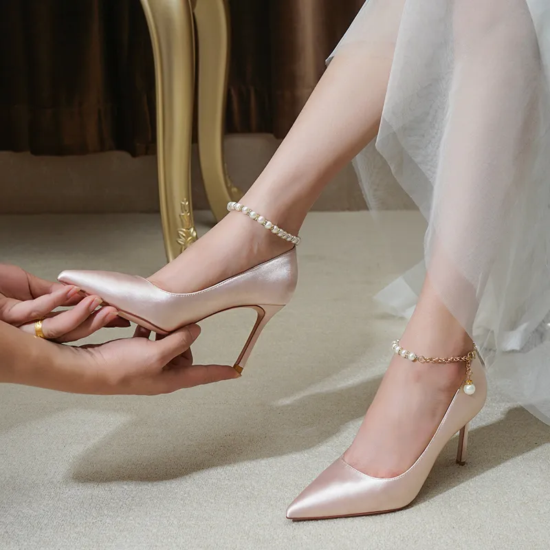 Elegant Herin Wedding Bridal Heels (Available in 3 Stunning Colors)