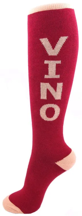 Vino Knee High Socks (Unisex)