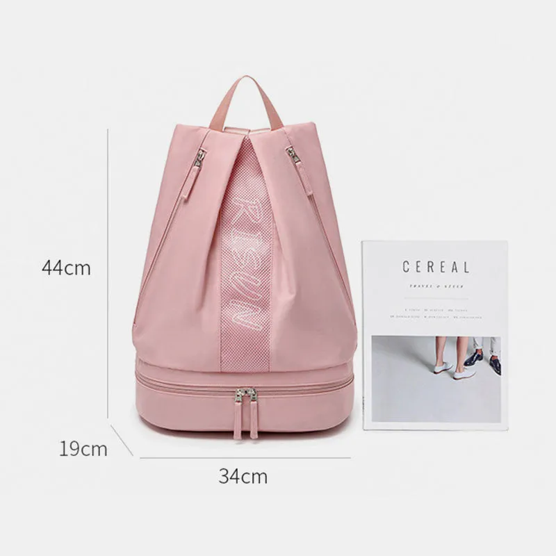 Waterproof Zip Swim Bag Sackpack Backpack Dry Wet Depart Shoulder Rucksack