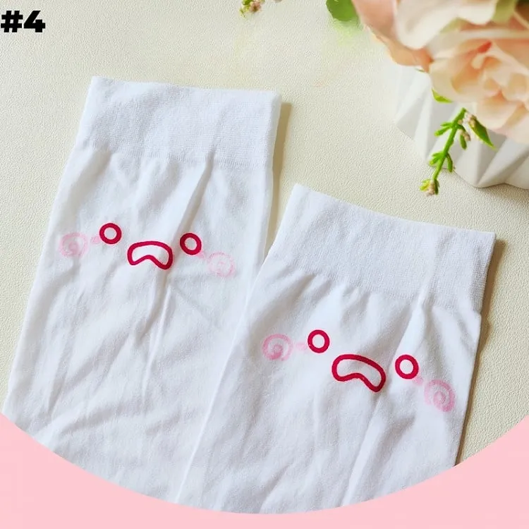 White Sweet Over Knee Stockings