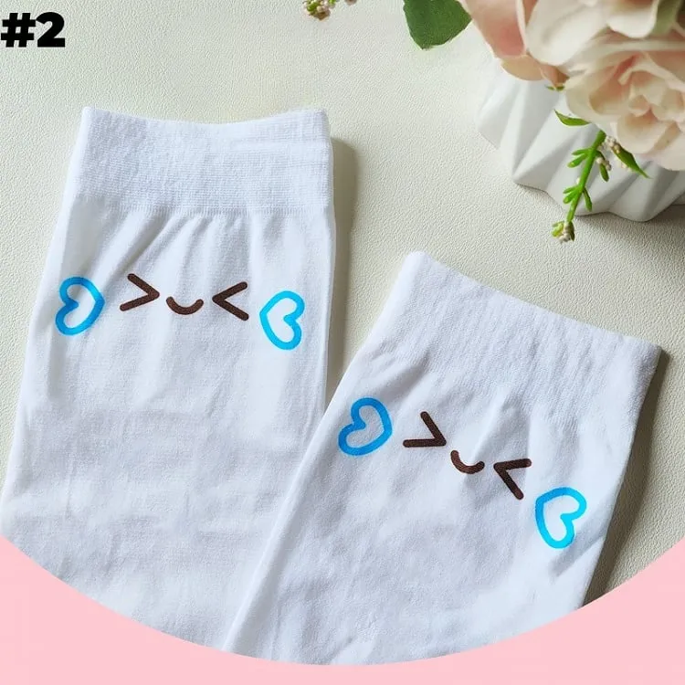 White Sweet Over Knee Stockings