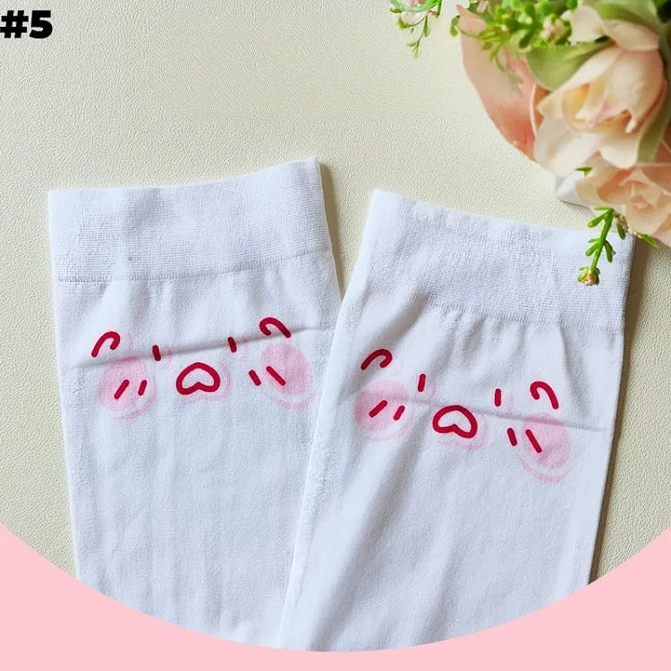 White Sweet Over Knee Stockings